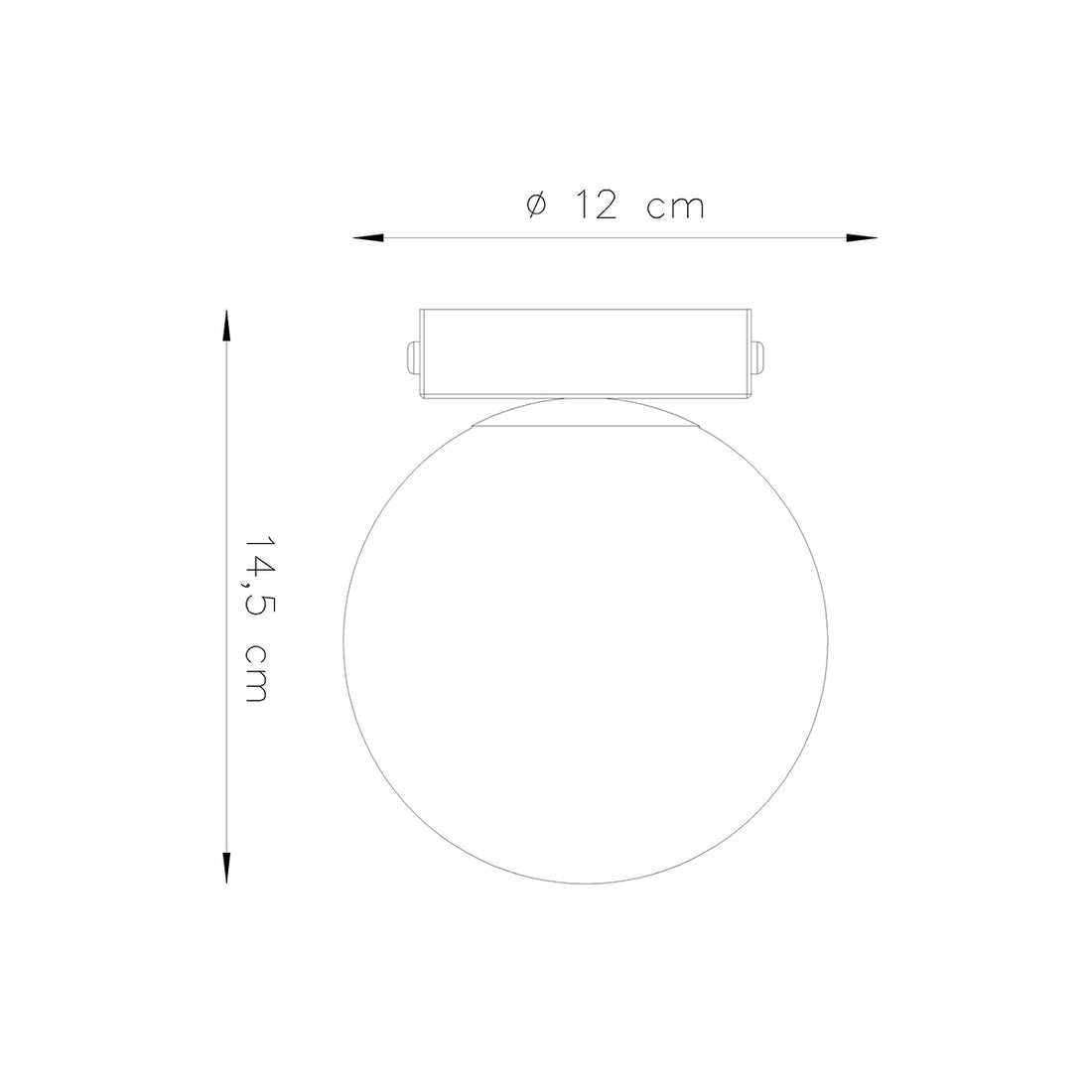 Ceiling lamp YOLI 1 black