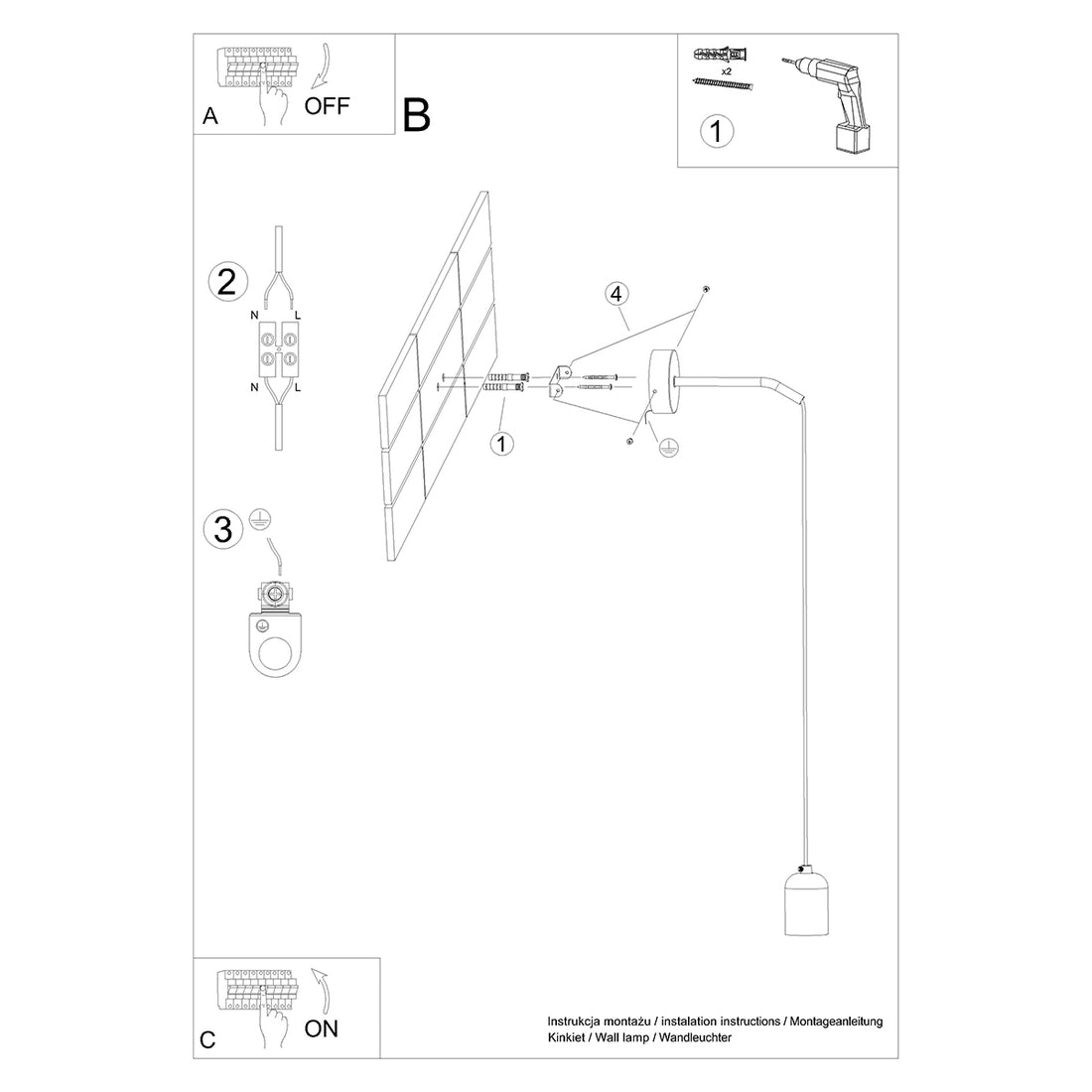 Wall lamp NESO