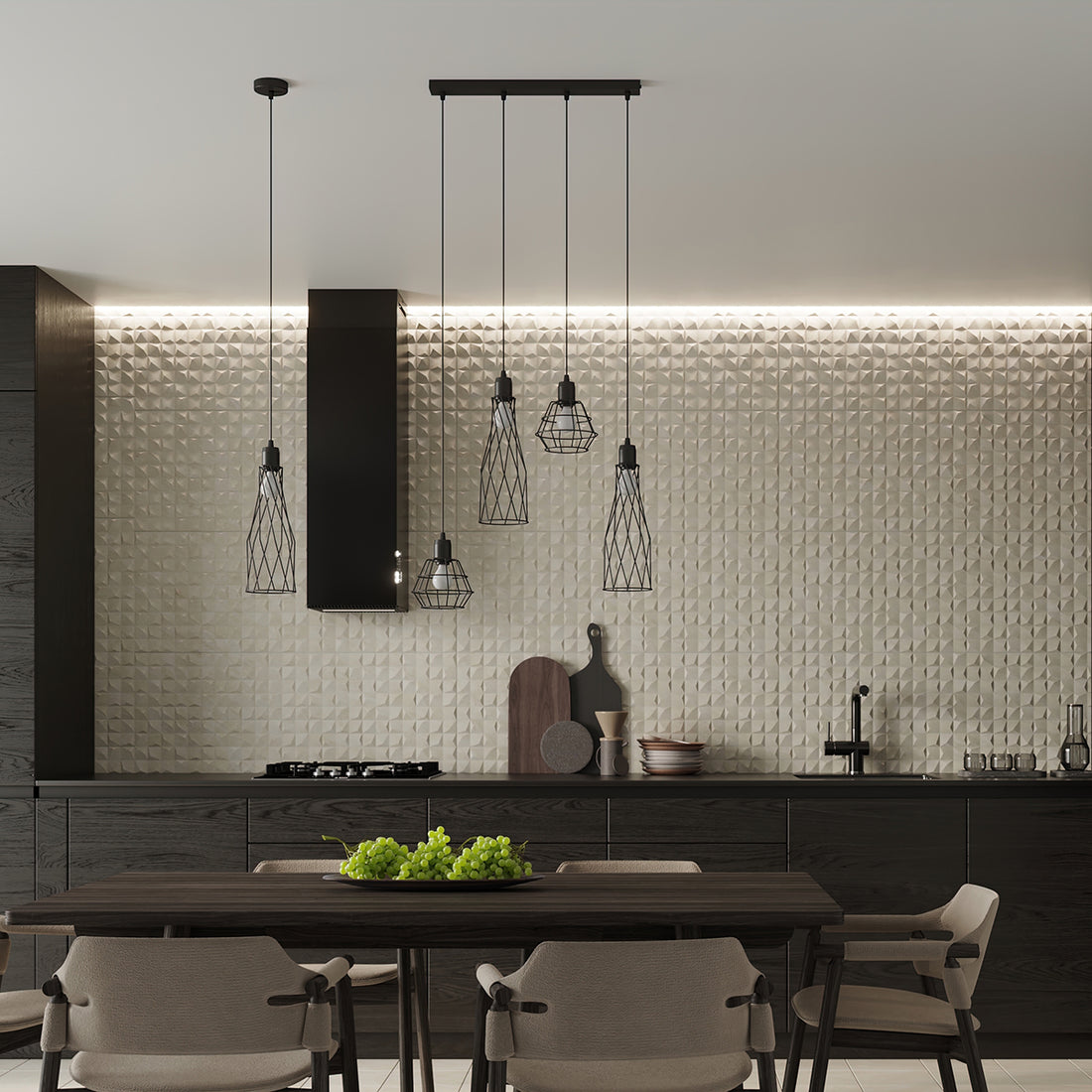 Pendant lamp SUBA 1 black