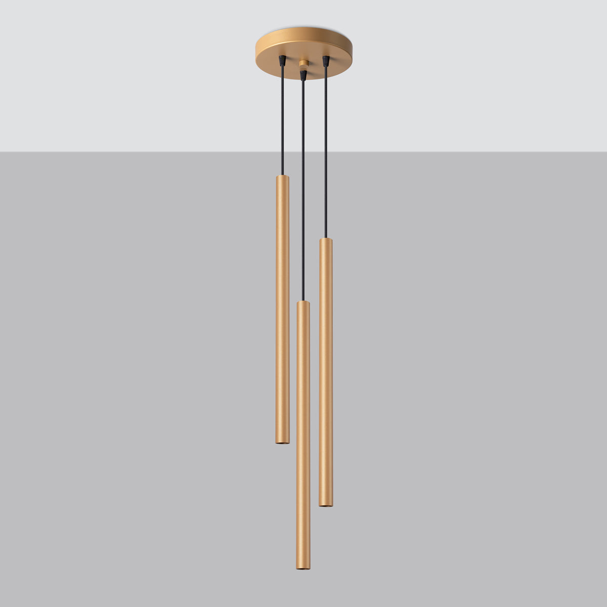 Pendant lamp PASTELO 3P gold