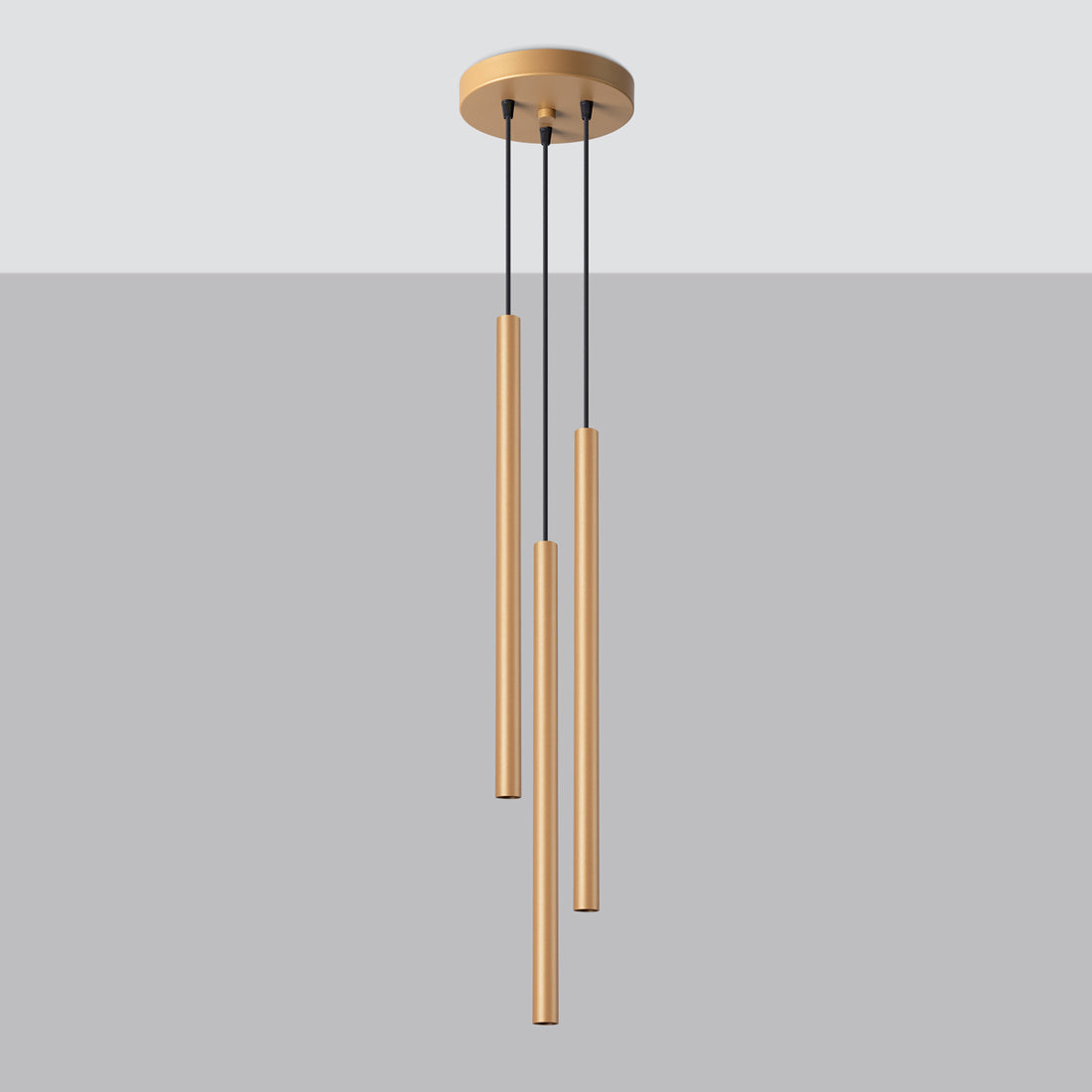 Pendant lamp PASTELO 3P gold