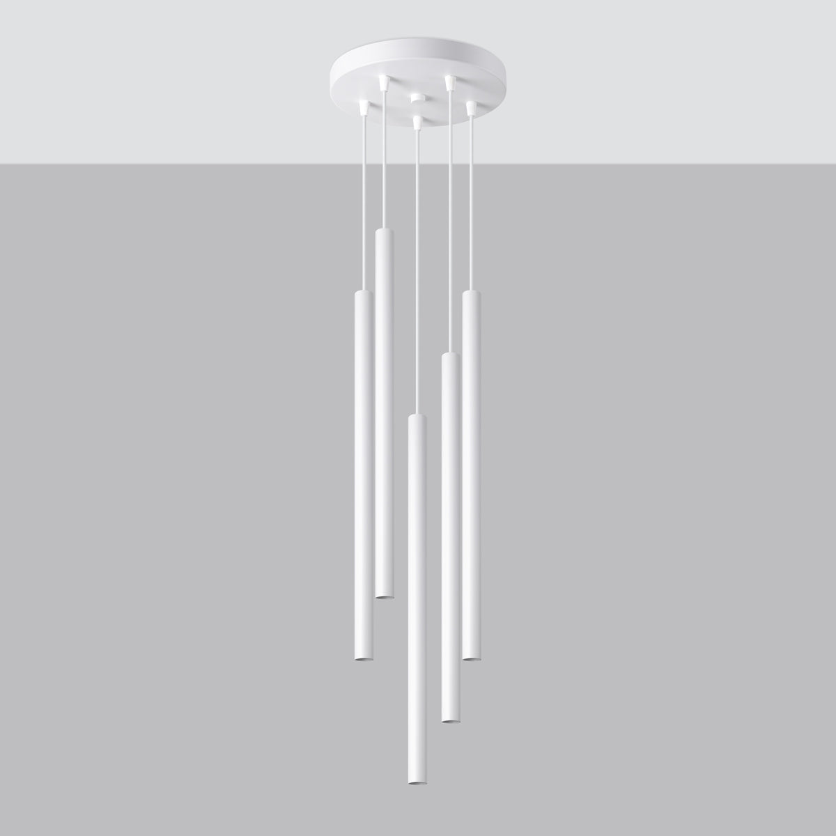 Pendant lamp PASTELO 5P white