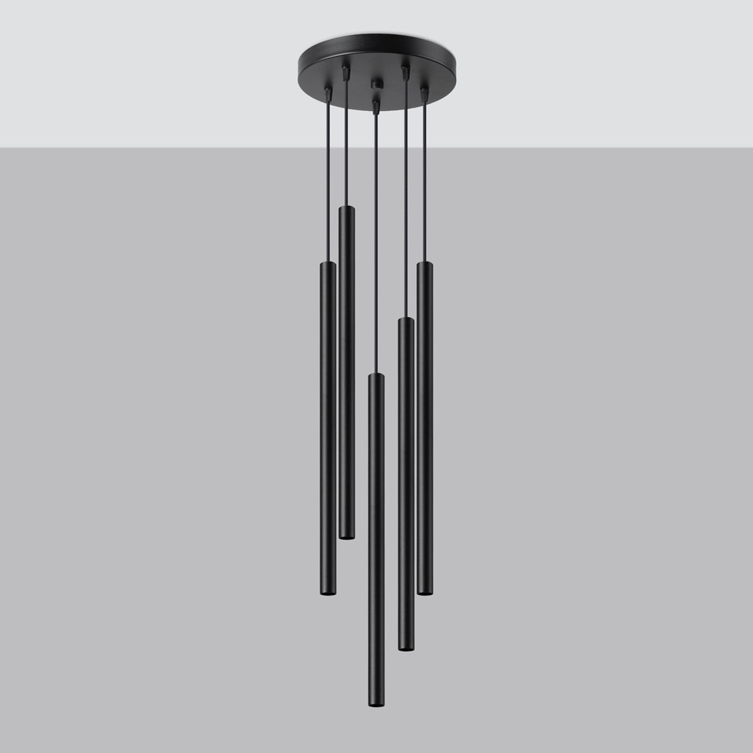 Pendant lamp PASTELO 5P black