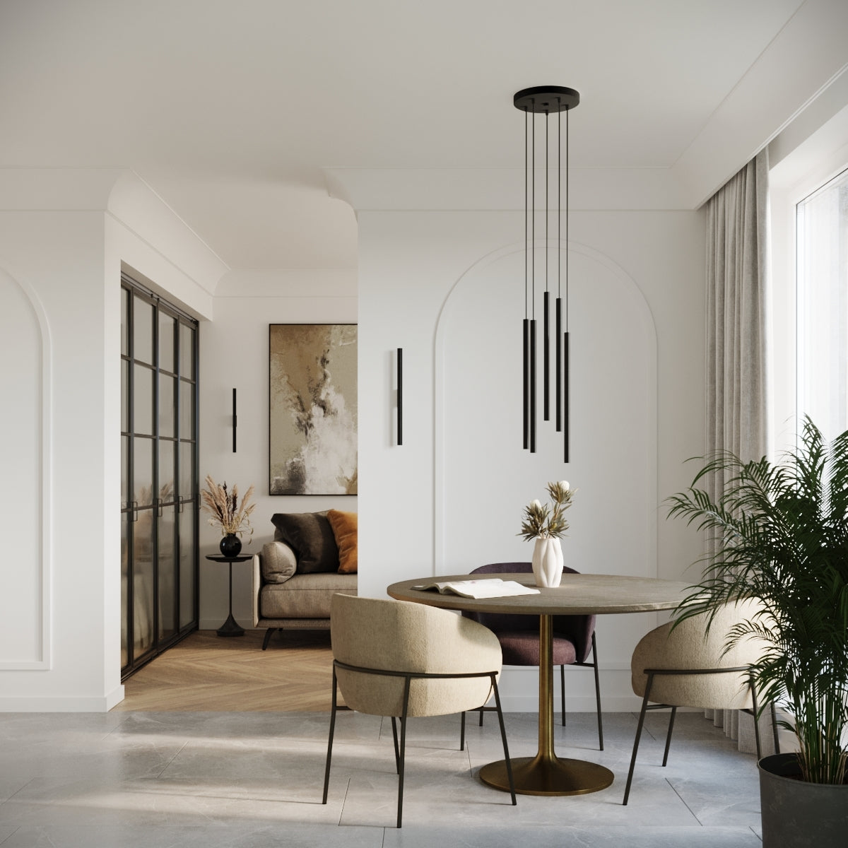 Wall lamp PASTELO 2 black