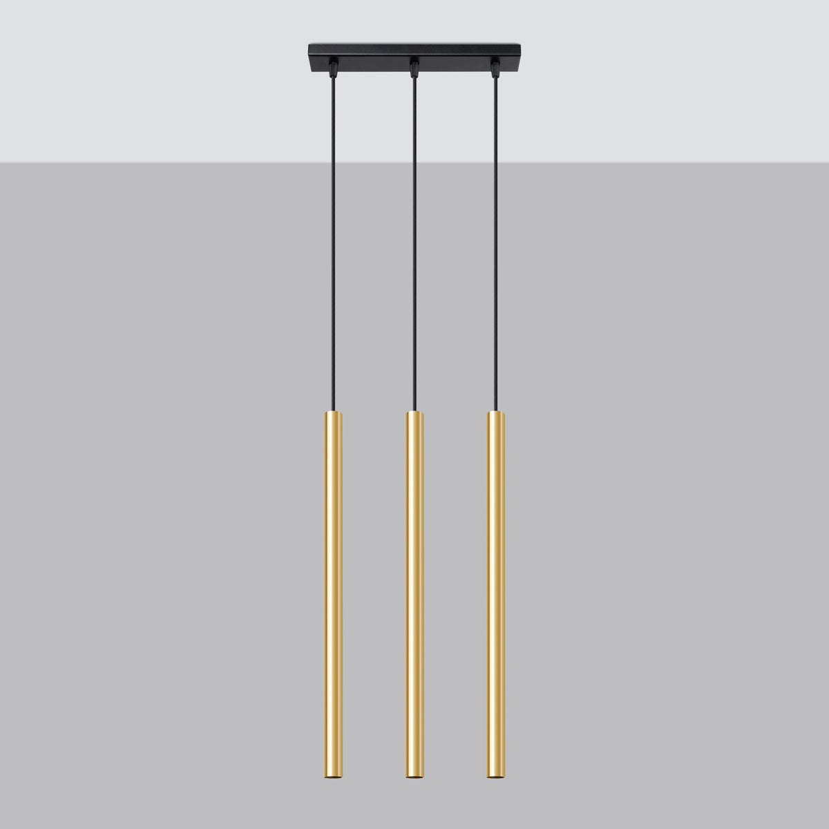 Pendant lamp PASTELO 3L polished gold