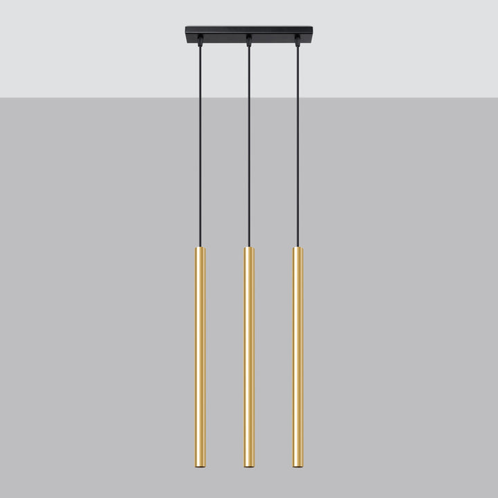 Pendant lamp PASTELO 3L polished gold