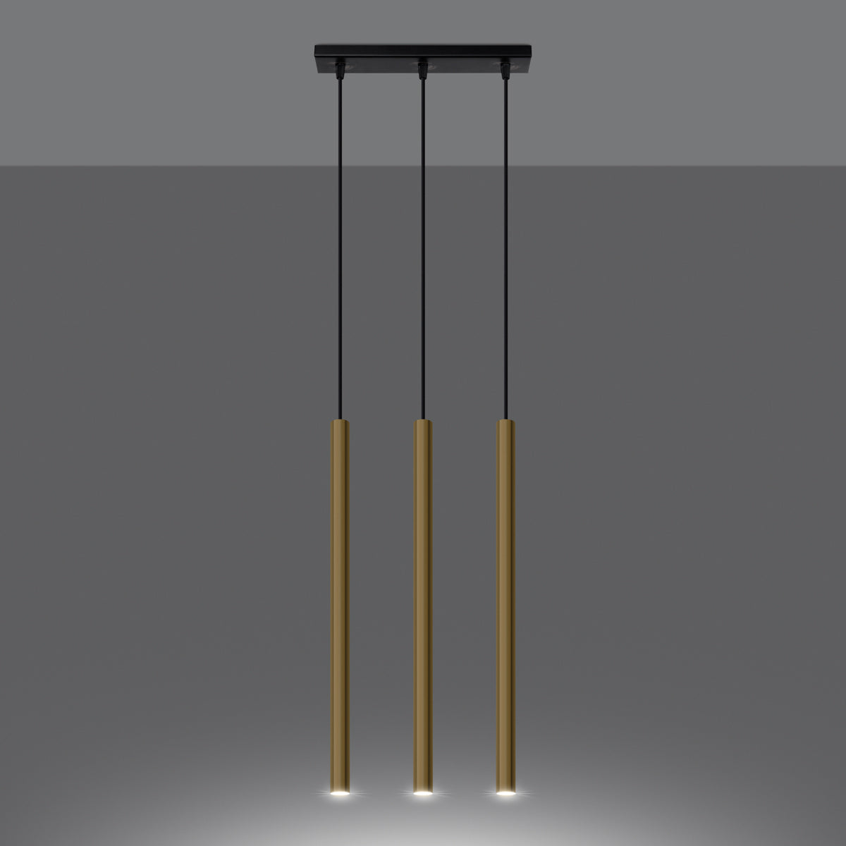 Pendant lamp PASTELO 3L polished gold