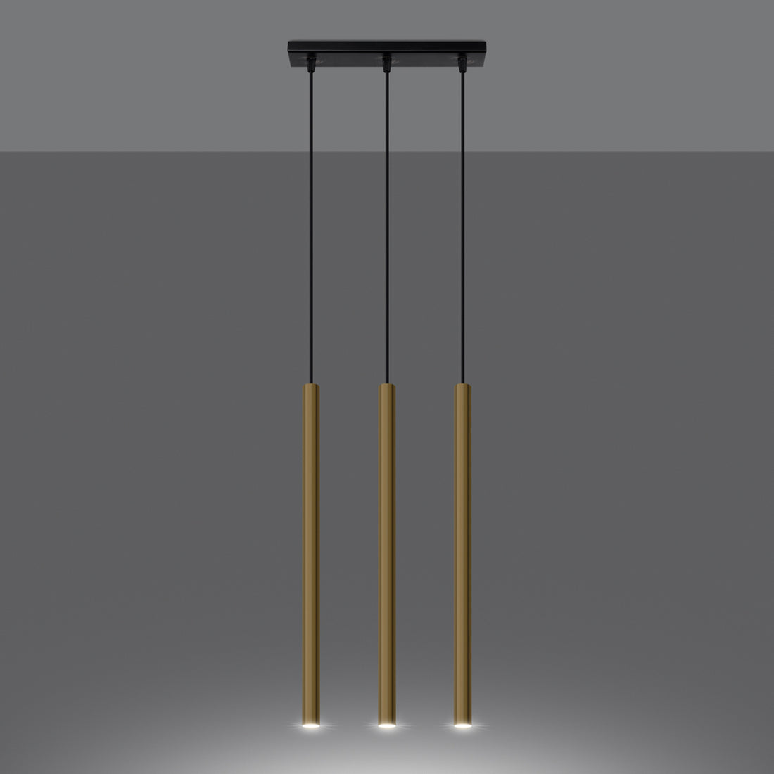 Pendant lamp PASTELO 3L polished gold