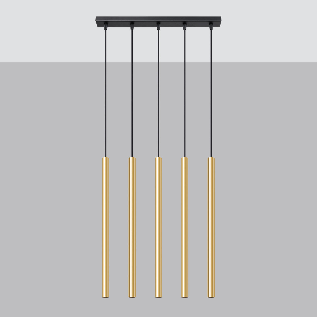 Pendant lamp PASTELO 5L polished gold