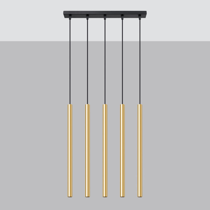 Pendant lamp PASTELO 5L polished gold
