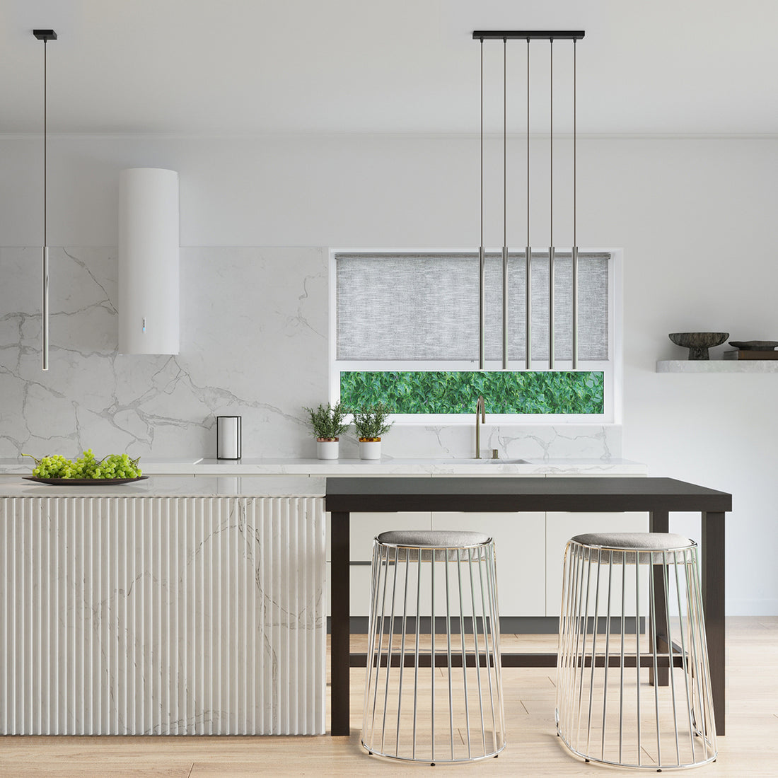 Pendant lamp PASTELO 1 chrome