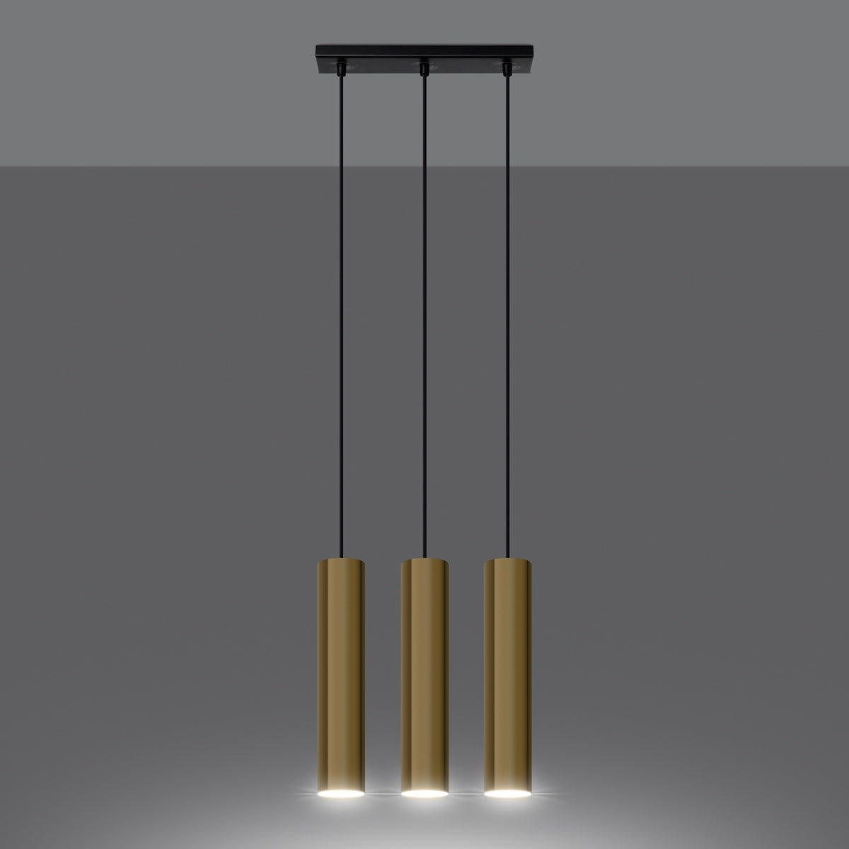 Pendant lamp LAGOS 3 polished gold