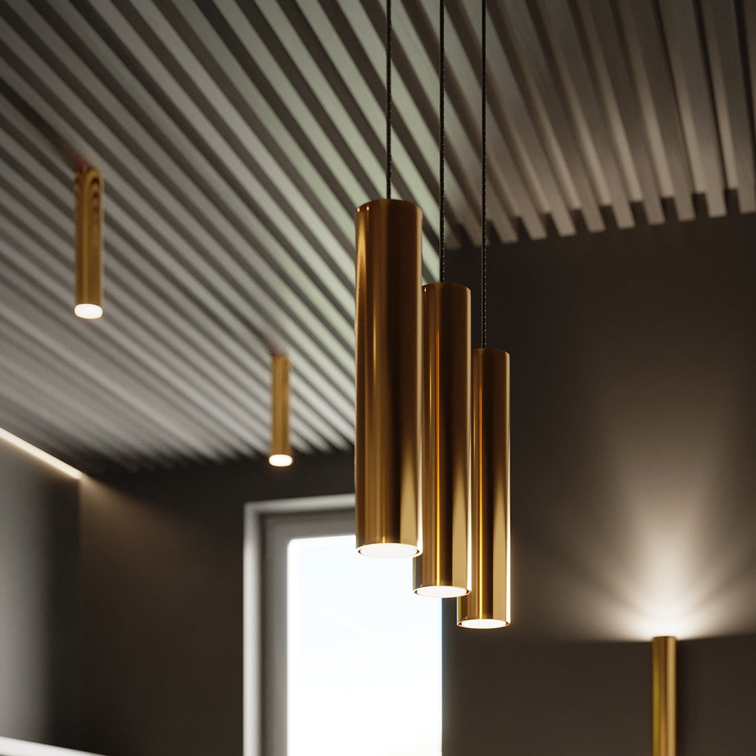 Ceiling lamp LAGOS 30 polished gold