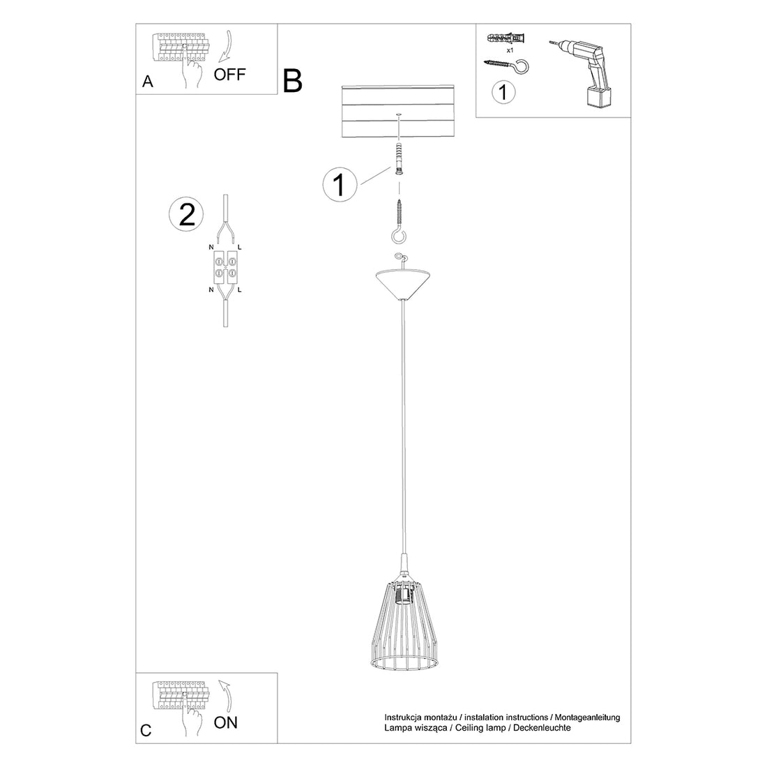 Pendant lamp LEYO