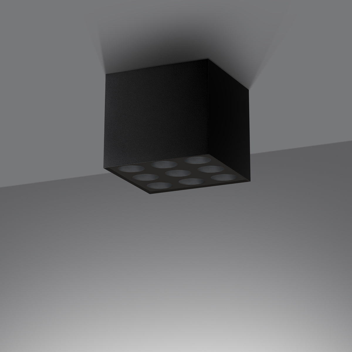 Ceiling lamp OZZY black LED