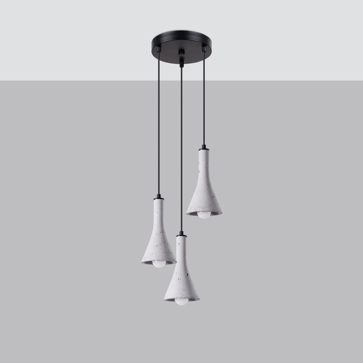 Pendant lamp REA 3P concrete