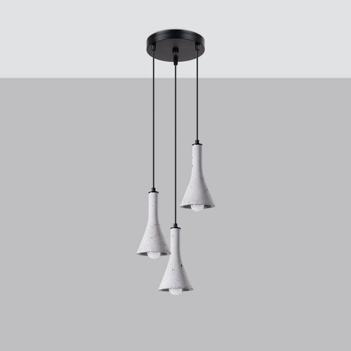 Pendant lamp REA 3P concrete