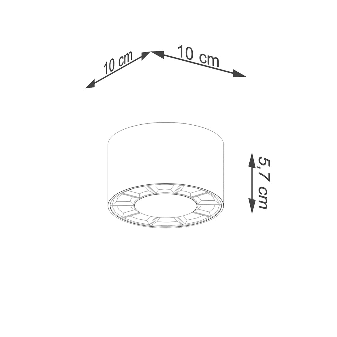 Ceiling lamp DIO white LED