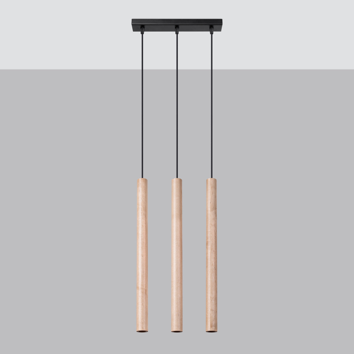 Pendant lamp PASTELO 3L wood
