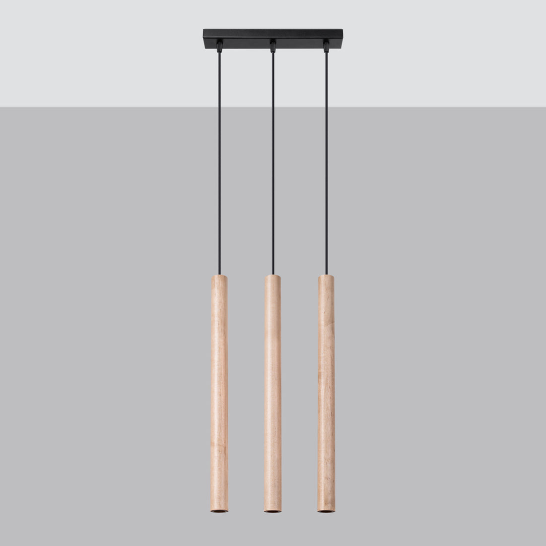 Pendant lamp PASTELO 3L wood