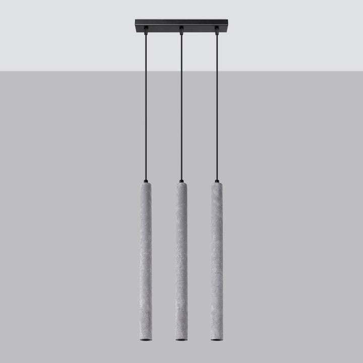 Pendant lamp PASTELO 3L concrete