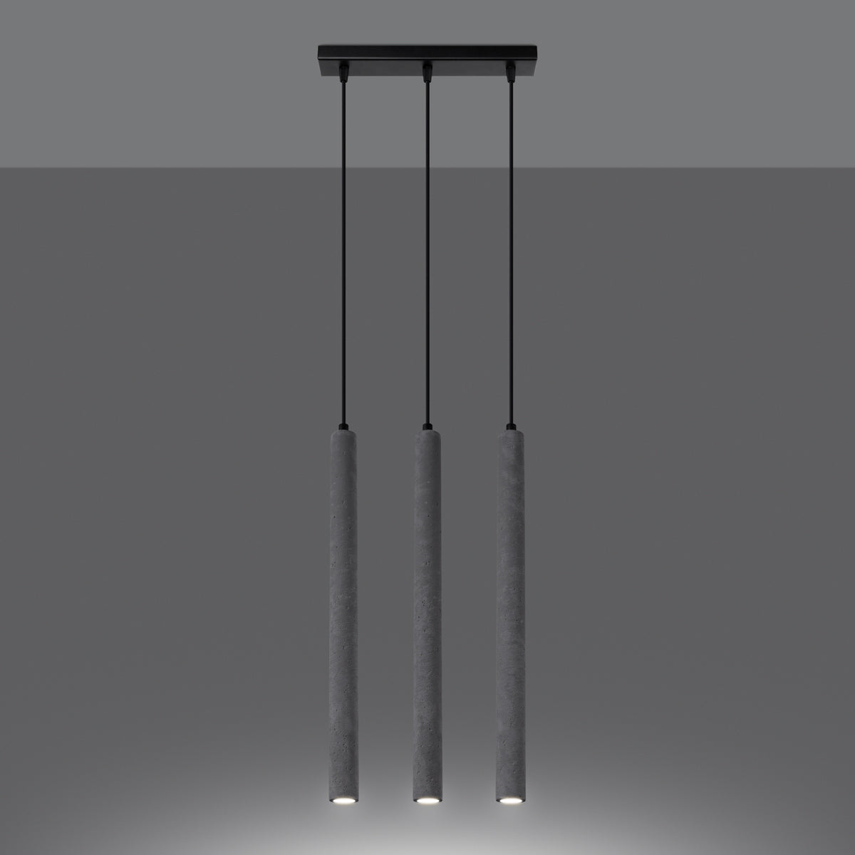 Pendant lamp PASTELO 3L concrete