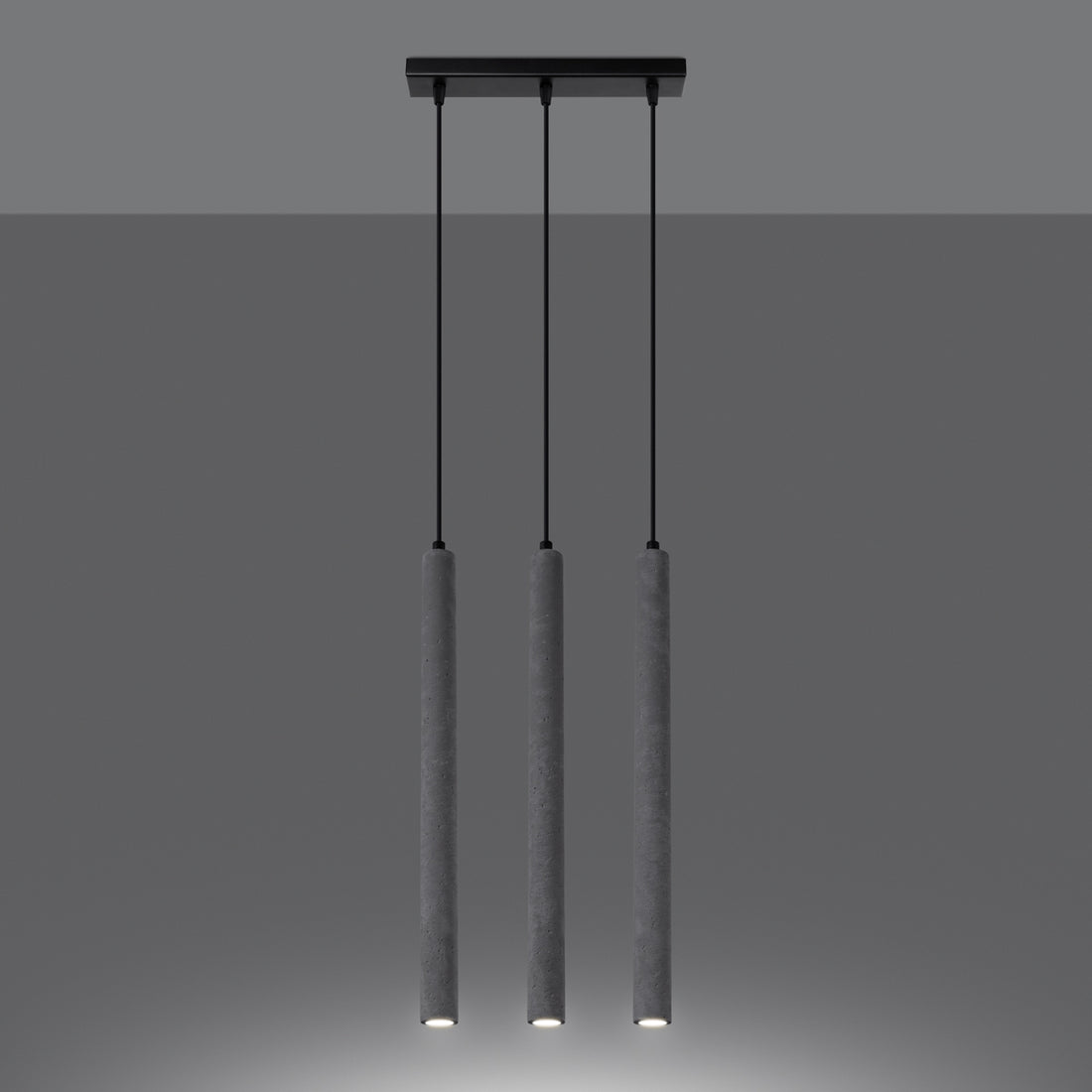 Pendant lamp PASTELO 3L concrete