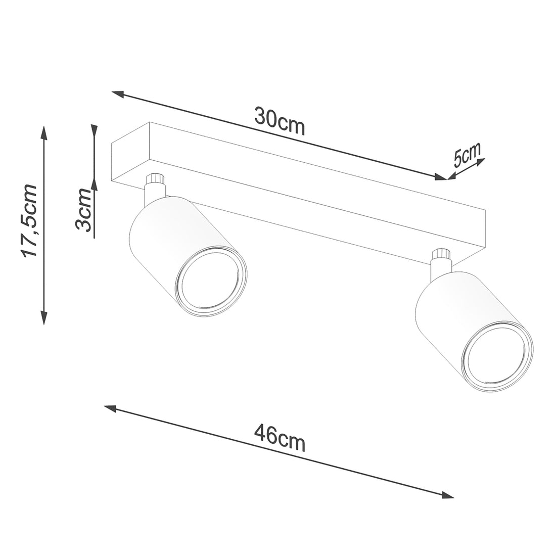 Ceiling lamp VERDO 2 white