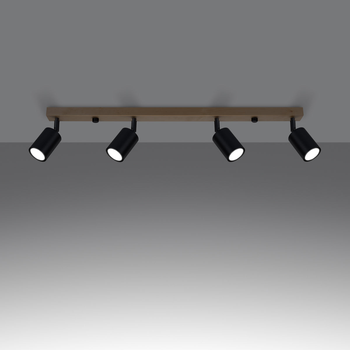 Ceiling lamp VERDO 4 black