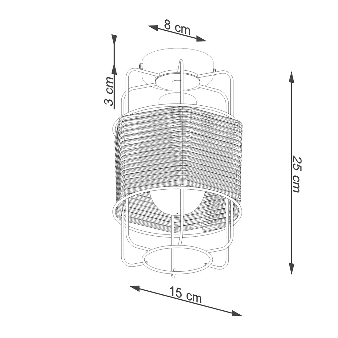 Ceiling lamp GIZUR