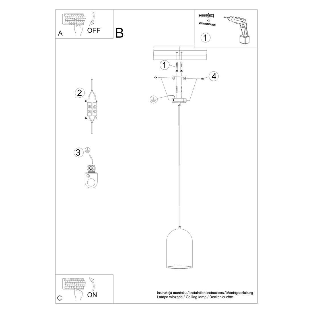 Pendant lamp NIMIS