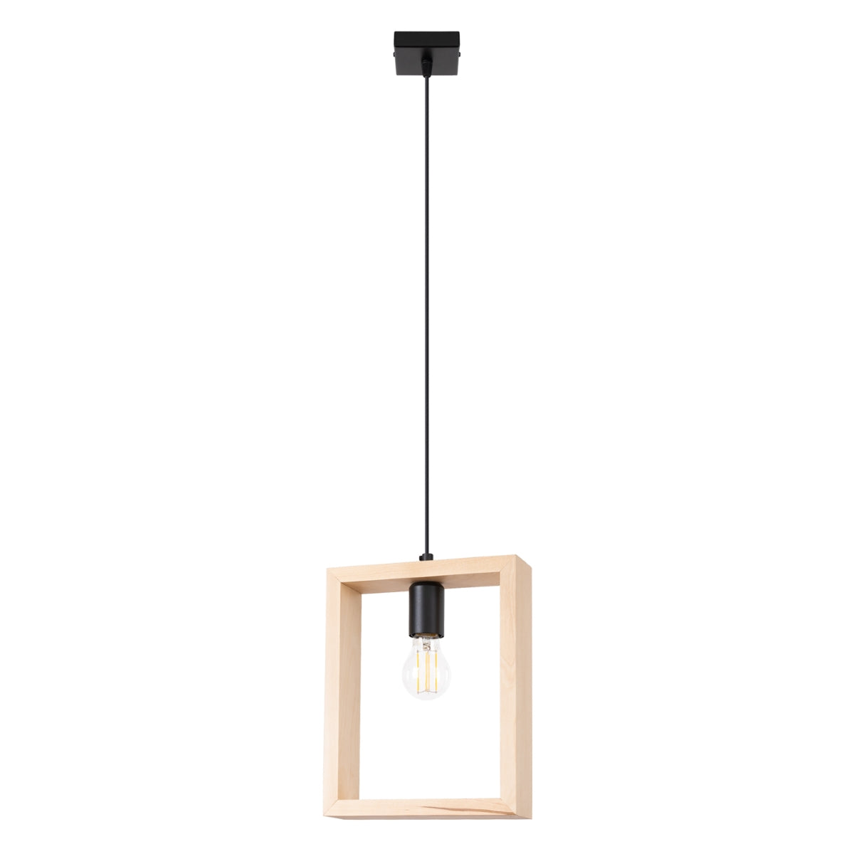 Pendant lamp ARIES natural wood