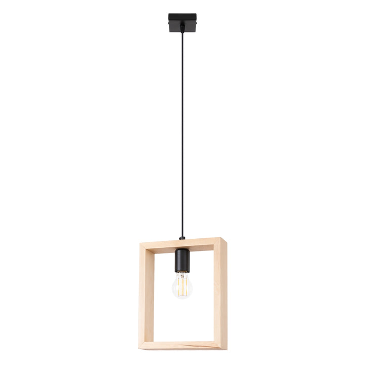 Pendant lamp ARIES natural wood
