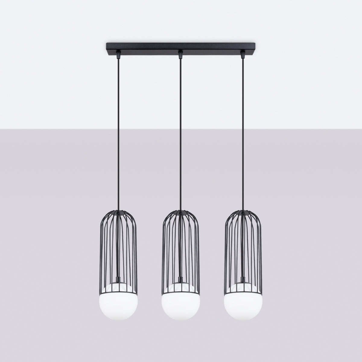 Pendant lamp BRINA 3L black