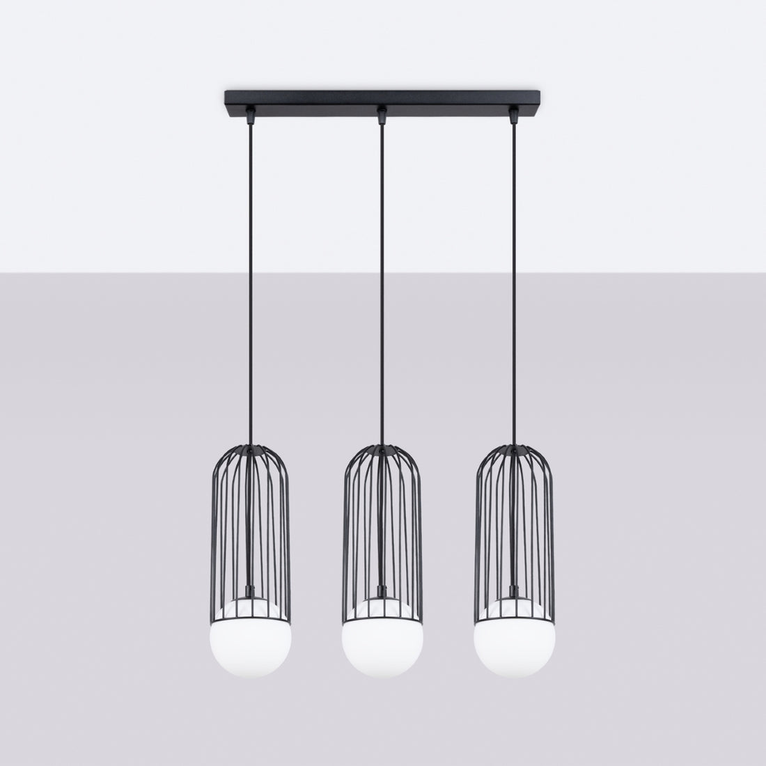 Pendant lamp BRINA 3L black