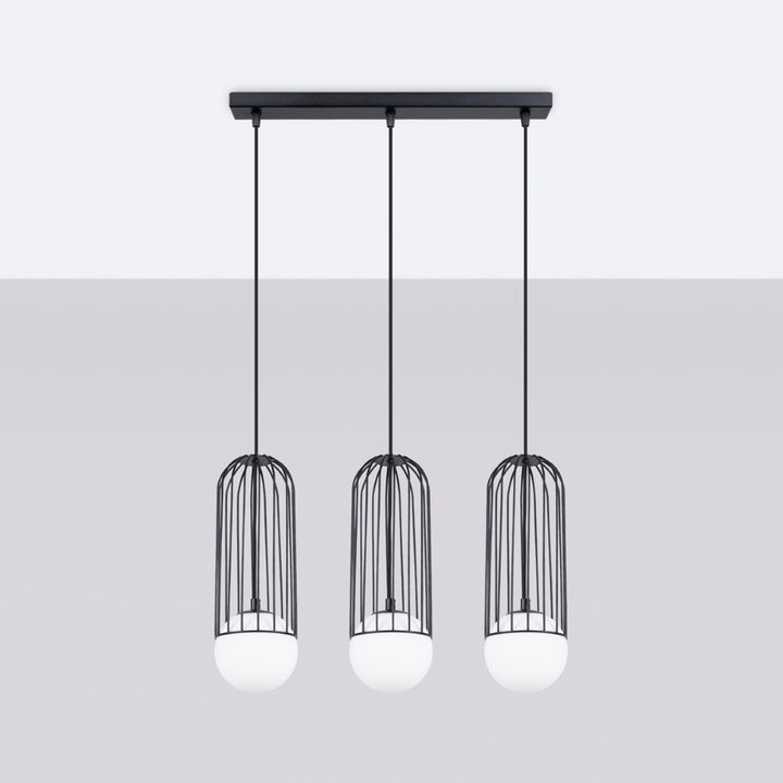 Pendant lamp BRINA 3L black