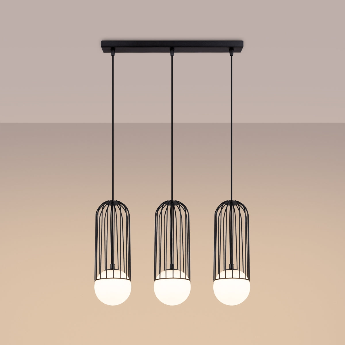 Pendant lamp BRINA 3L black