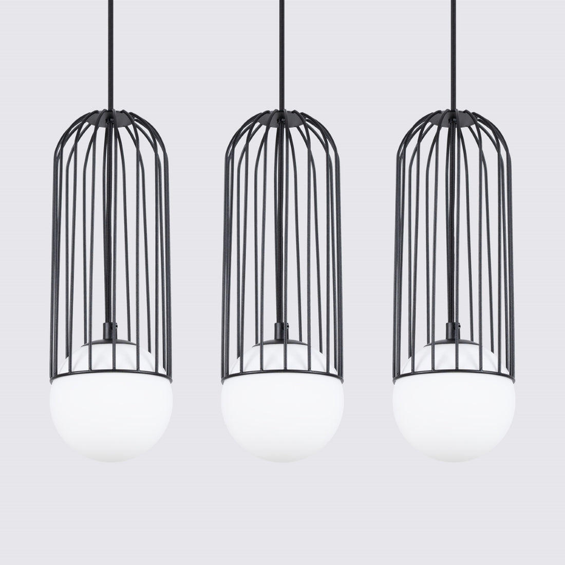 Pendant lamp BRINA 3L black