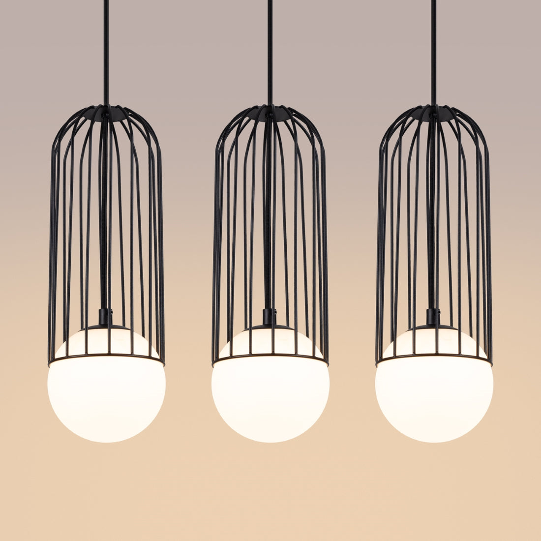 Pendant lamp BRINA 3L black
