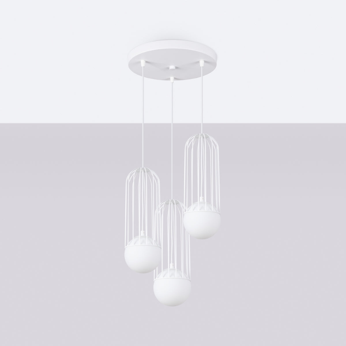 Pendant lamp BRINA 3P white