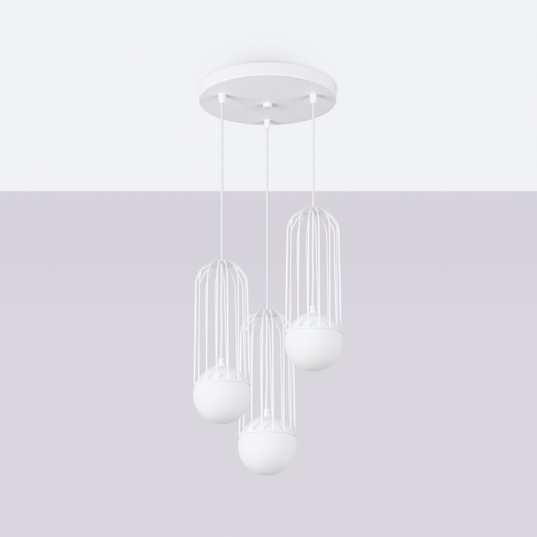 Pendant lamp BRINA 3P white