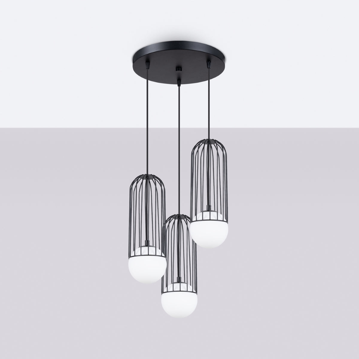 Pendant lamp BRINA 3P black