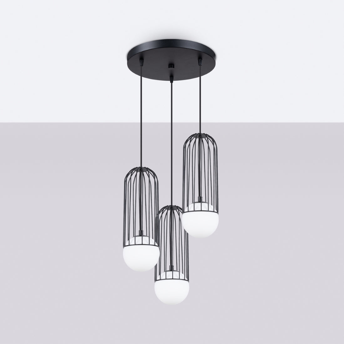 Pendant lamp BRINA 3P black