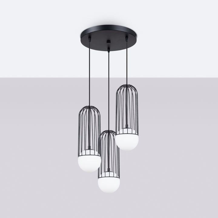 Pendant lamp BRINA 3P black