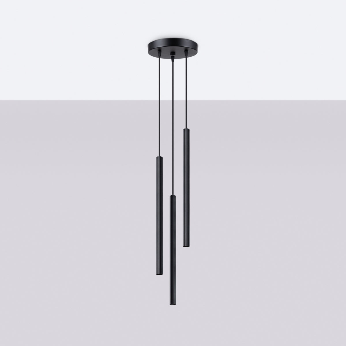 Pendant lamp ARCHE 3P black