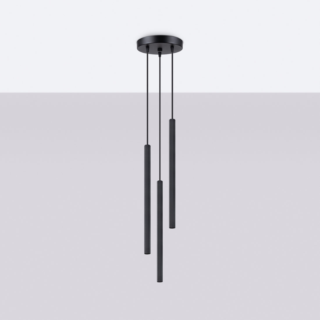 Pendant lamp ARCHE 3P black