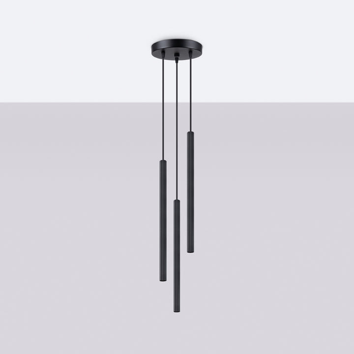 Pendant lamp ARCHE 3P black