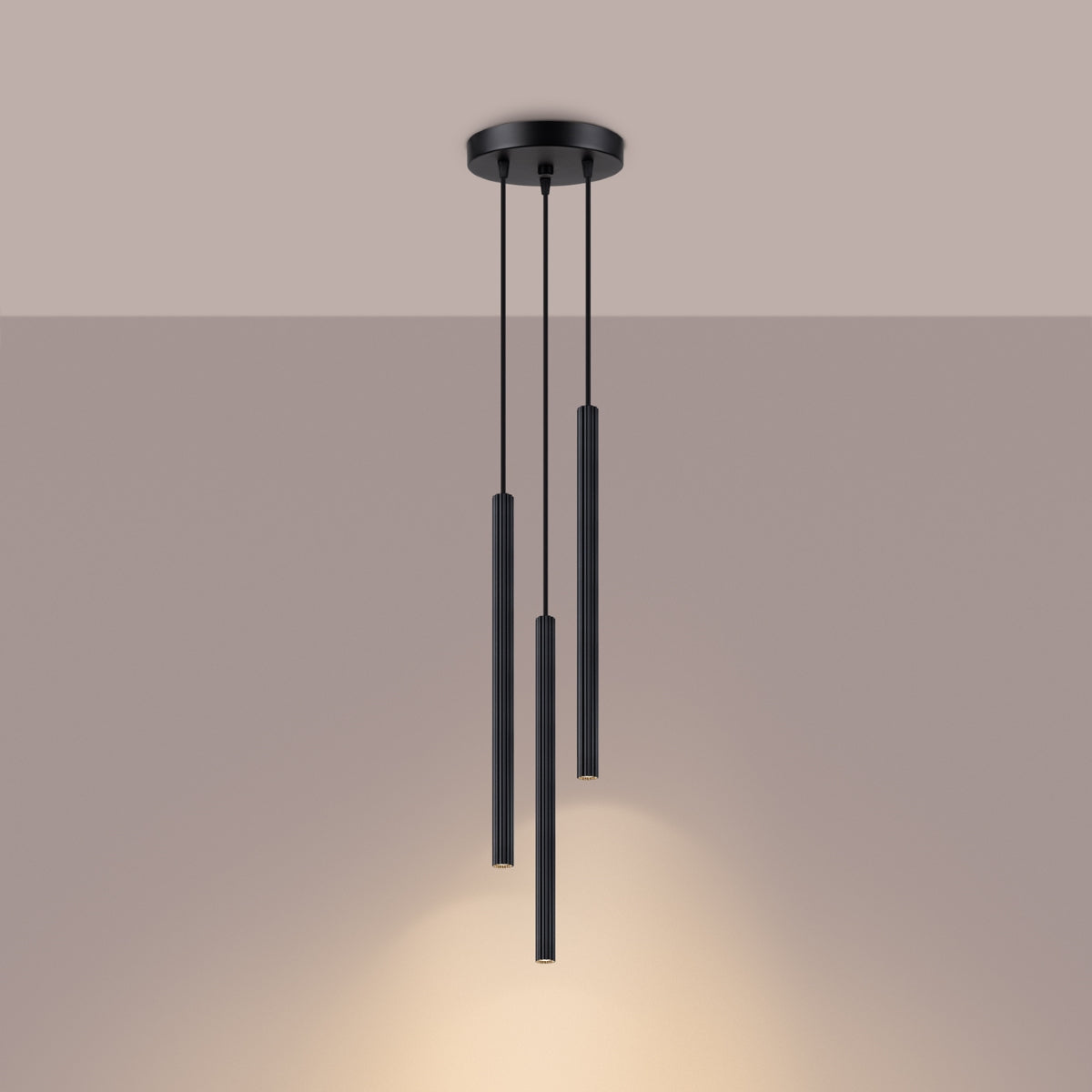 Pendant lamp ARCHE 3P black