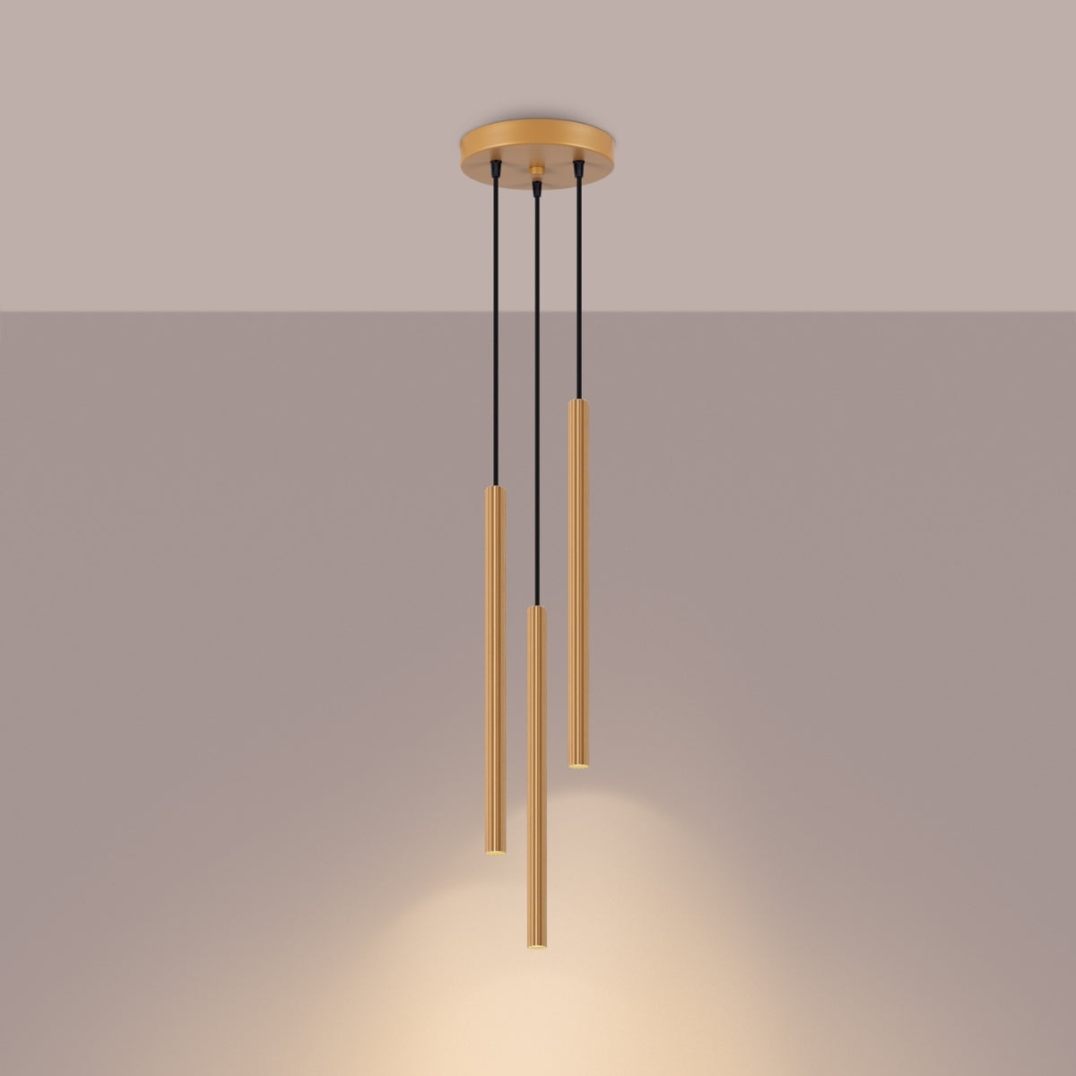 Pendant lamp ARCHE 3P gold