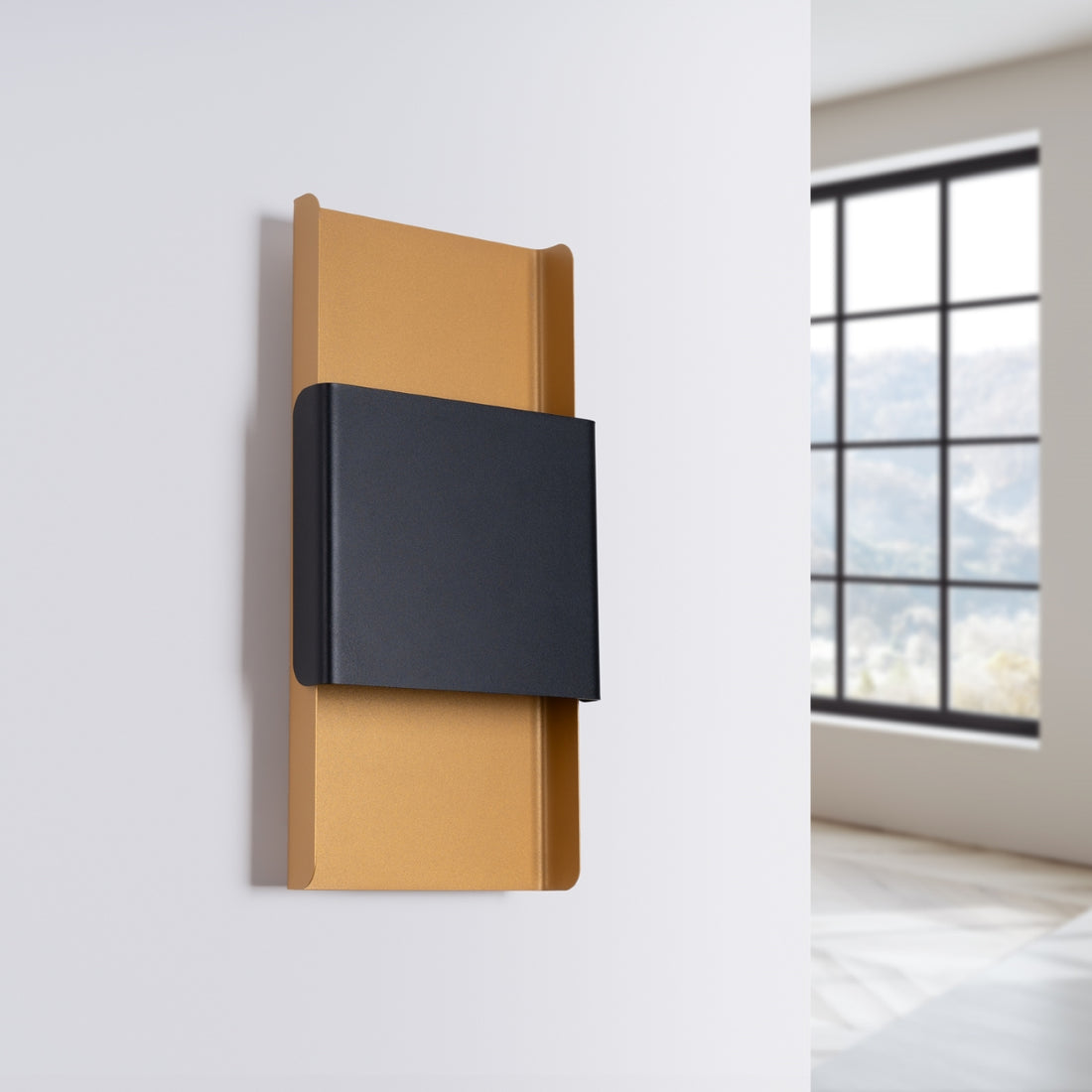Wandleuchte DURLIN gold/schwarz